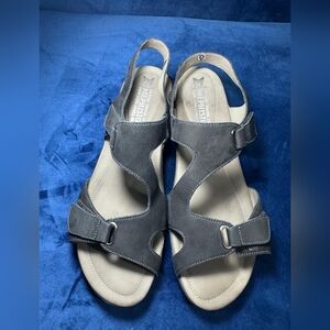 Mephisto Paris Women's Sandals Size EU 41 US 10.5 - 11 $295 in Black Suede EUC